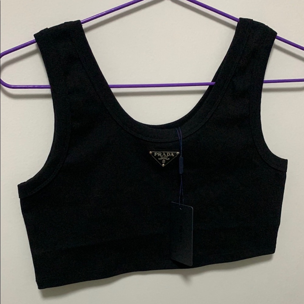 Prada Black Crop Top